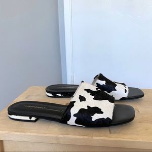 Intentionally Blank Jessica cow print slides